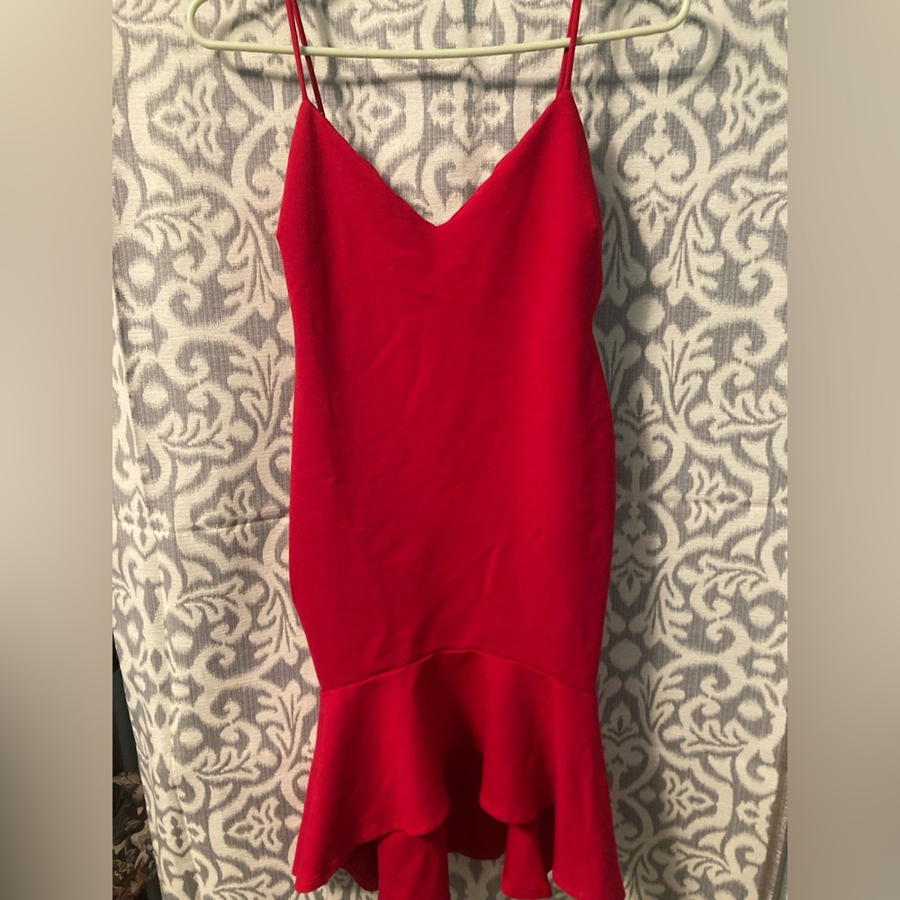 Akira Red Midi Dress Size M